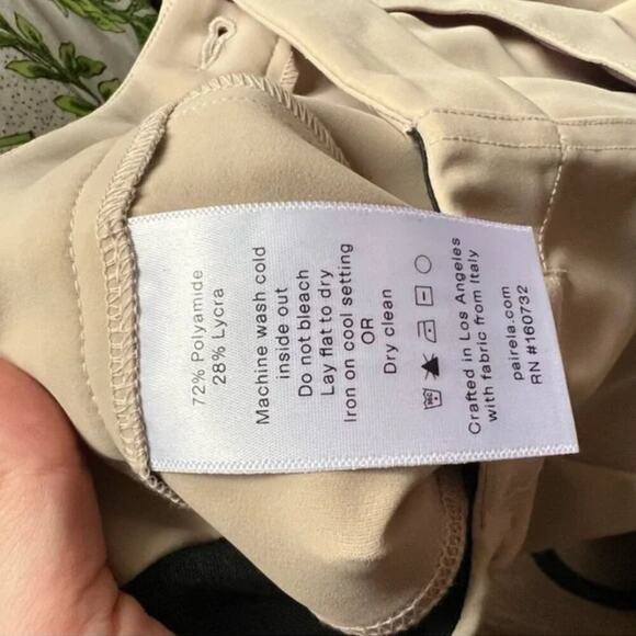 Paire Los Angeles Jackie Slim Boot Pants in Khaki - Picture 9 of 11